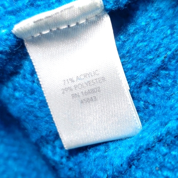 NWT CJ Banks Blouse Teal Green Long Sleeve Pullover Women's Size 2X - Picture 15 of 17